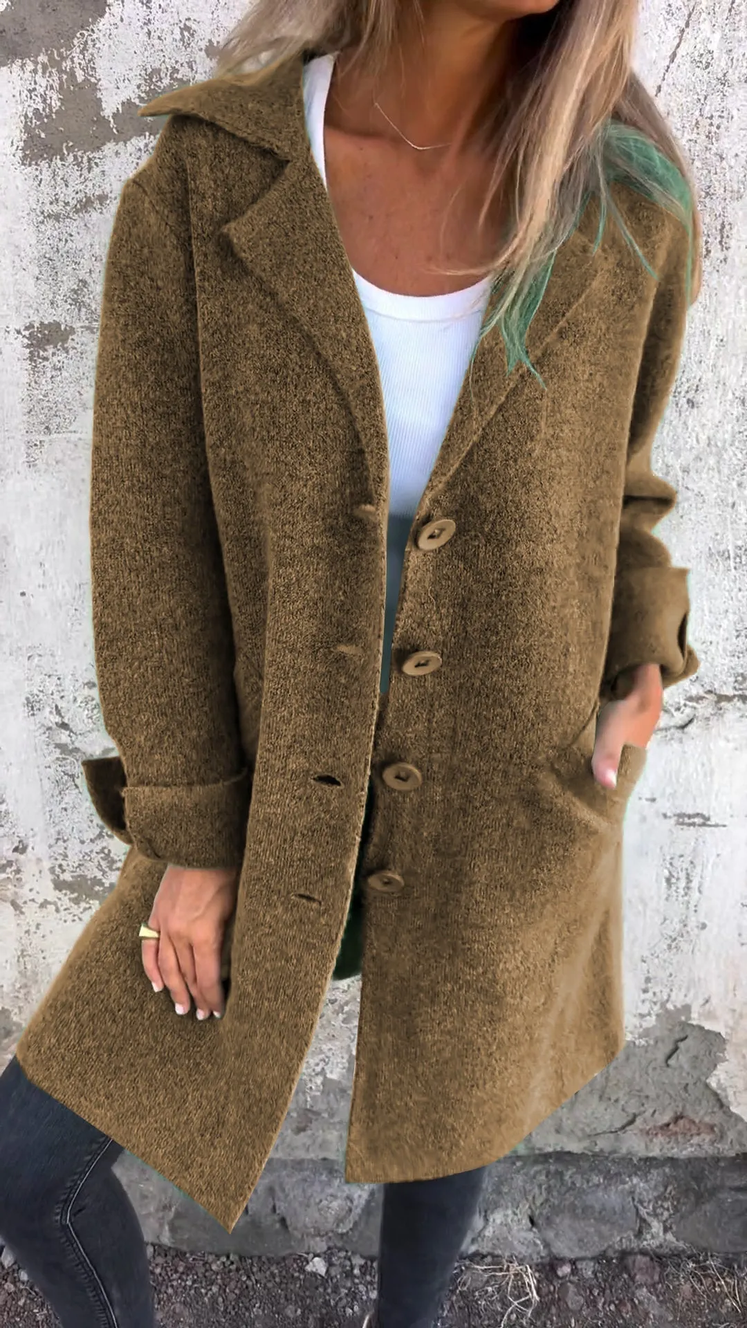 Ada - Long Knit Coat
