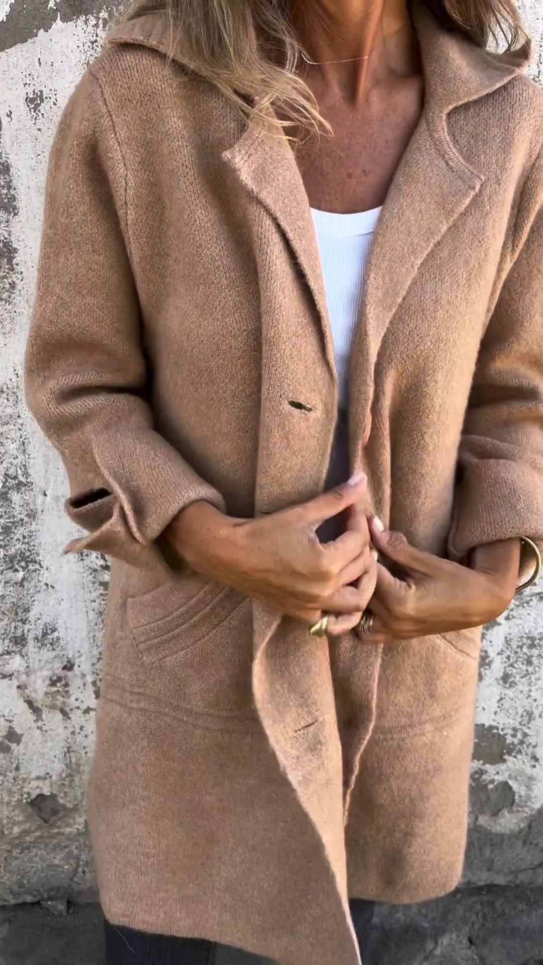 Ada - Long Knit Coat