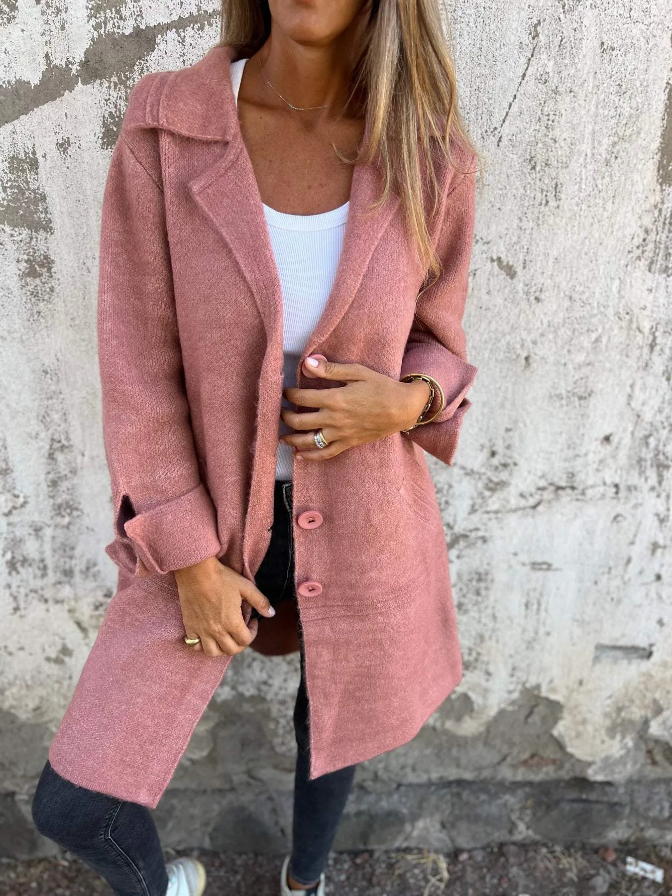 Ada - Long Knit Coat