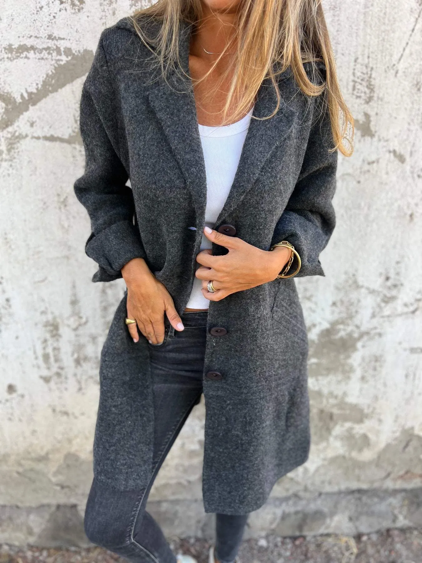 Ada - Long Knit Coat