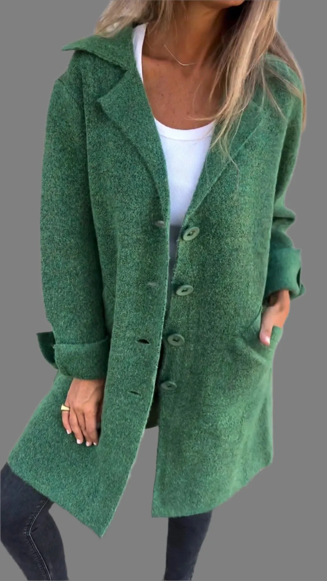 Ada - Long Knit Coat
