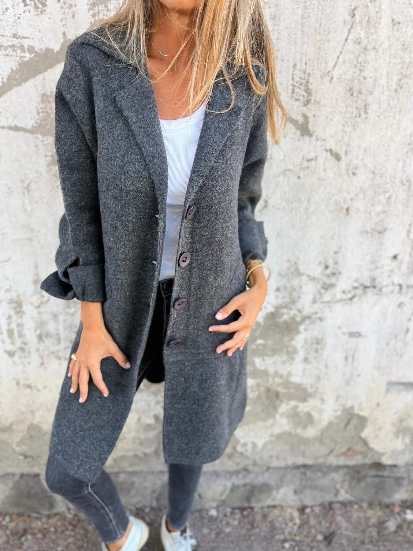 Ada - Long Knit Coat