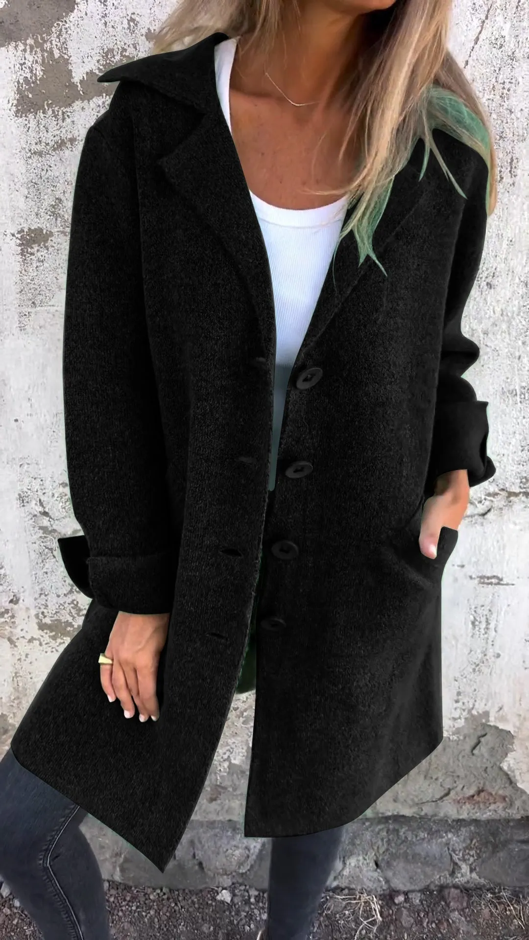 Ada - Long Knit Coat