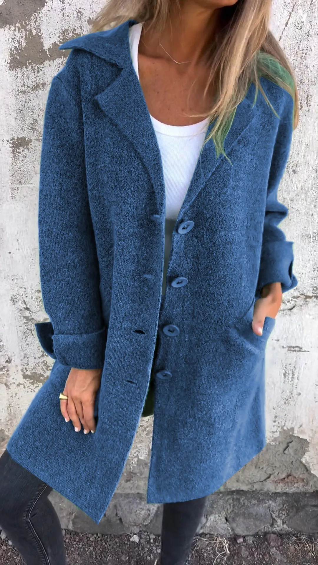 Ada - Long Knit Coat