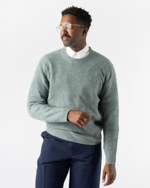 Alex Mill Cashmere Jordan Sweater in Heather Lagoon