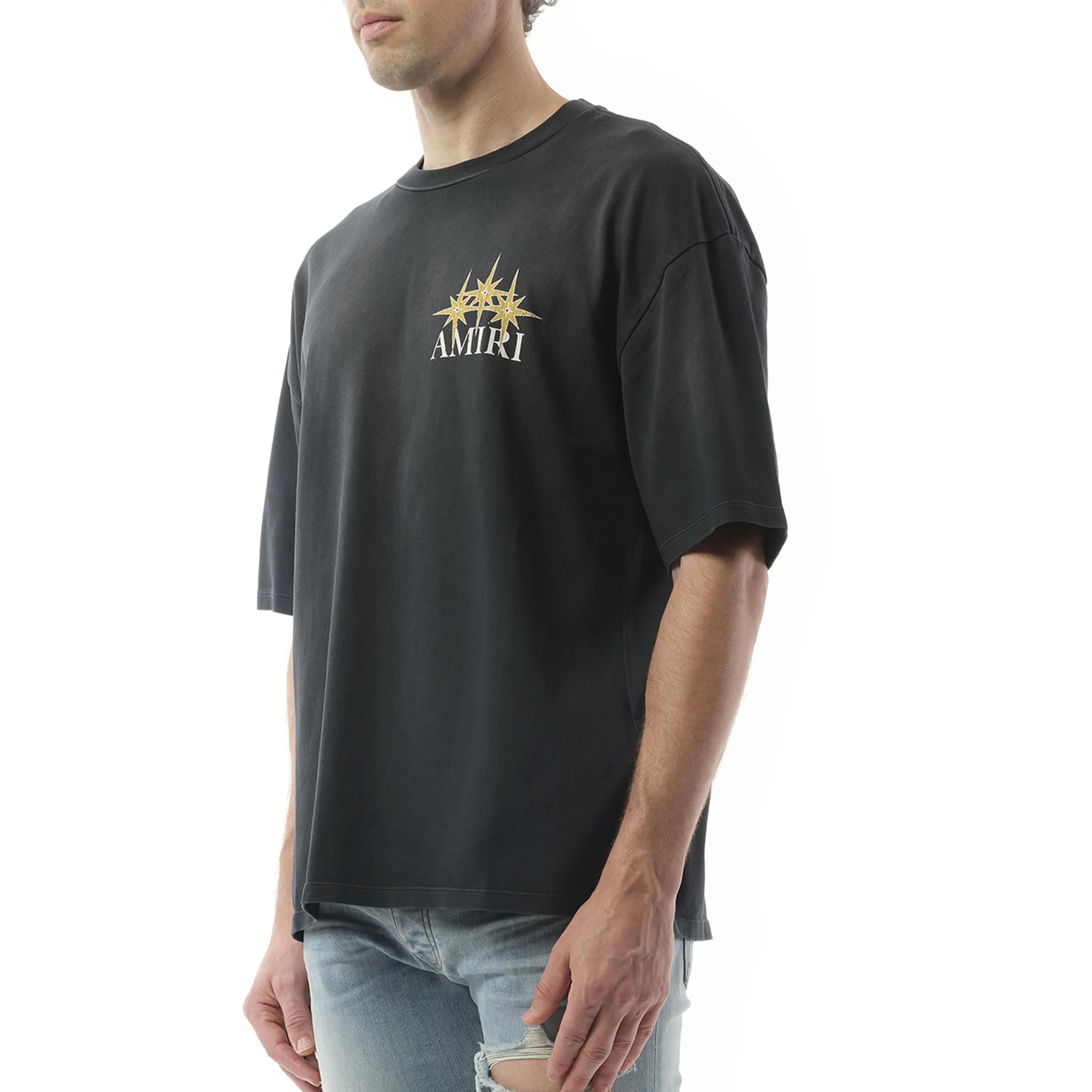 Amiri Starburst Oversized T-Shirt in Black