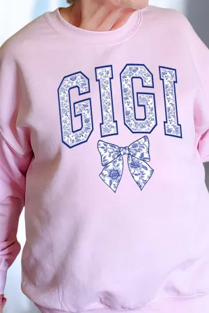 Arched Gigi Blue Chinoiserie Unisex NuBlend Crew Sweatshirt