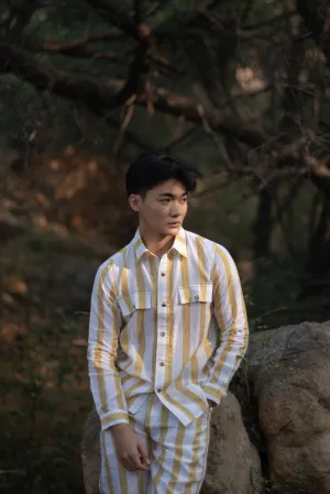 Arizona Relaxed Shirt - Yellow Stripe