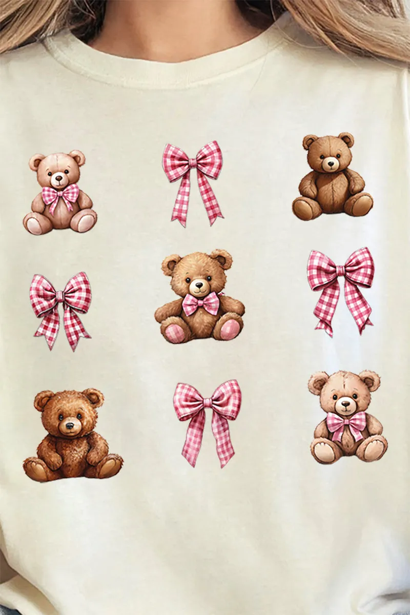 Bears And Bows Comfort Colors Adult Ring-Spun Cotton Tee