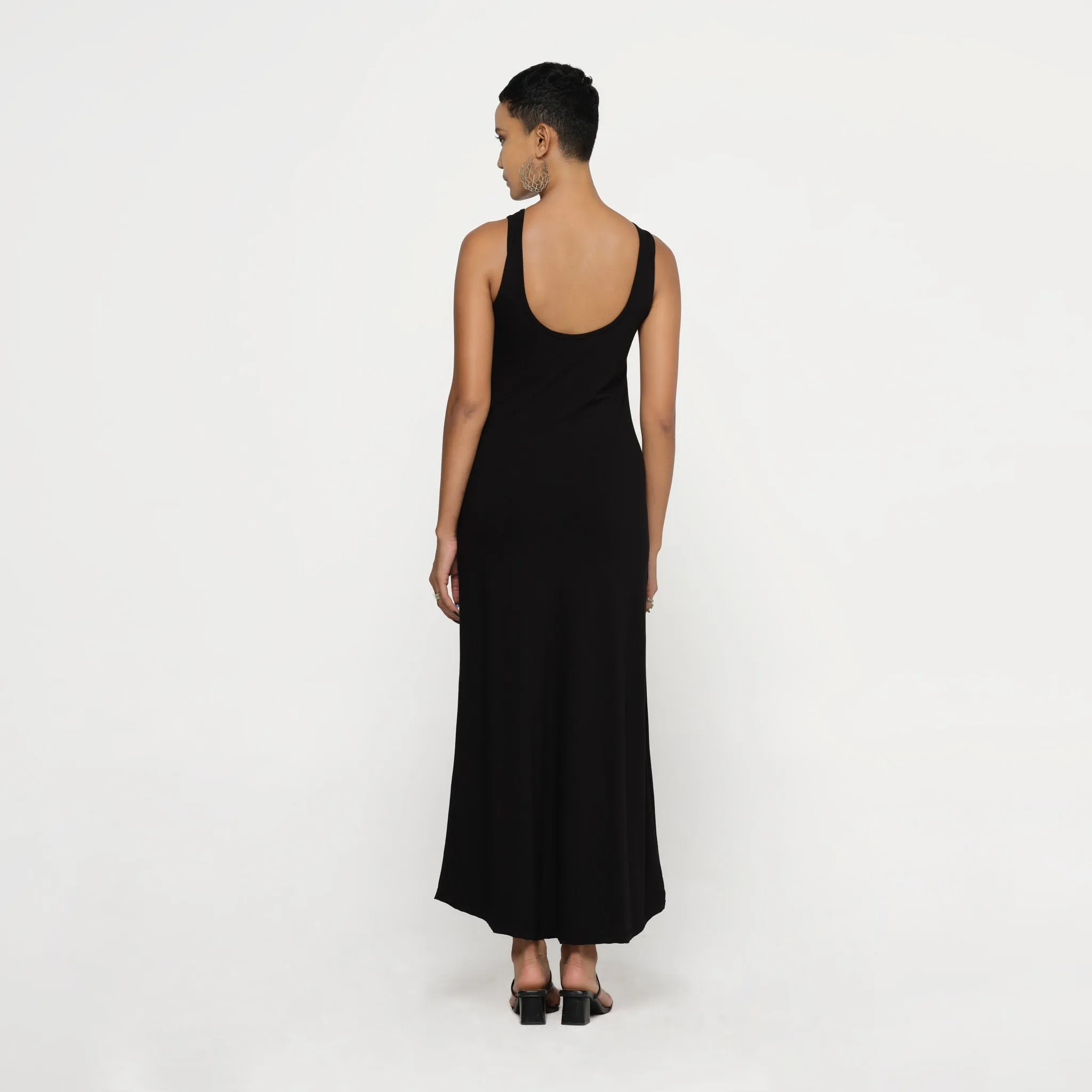 Black A Line Tank Dress Modal