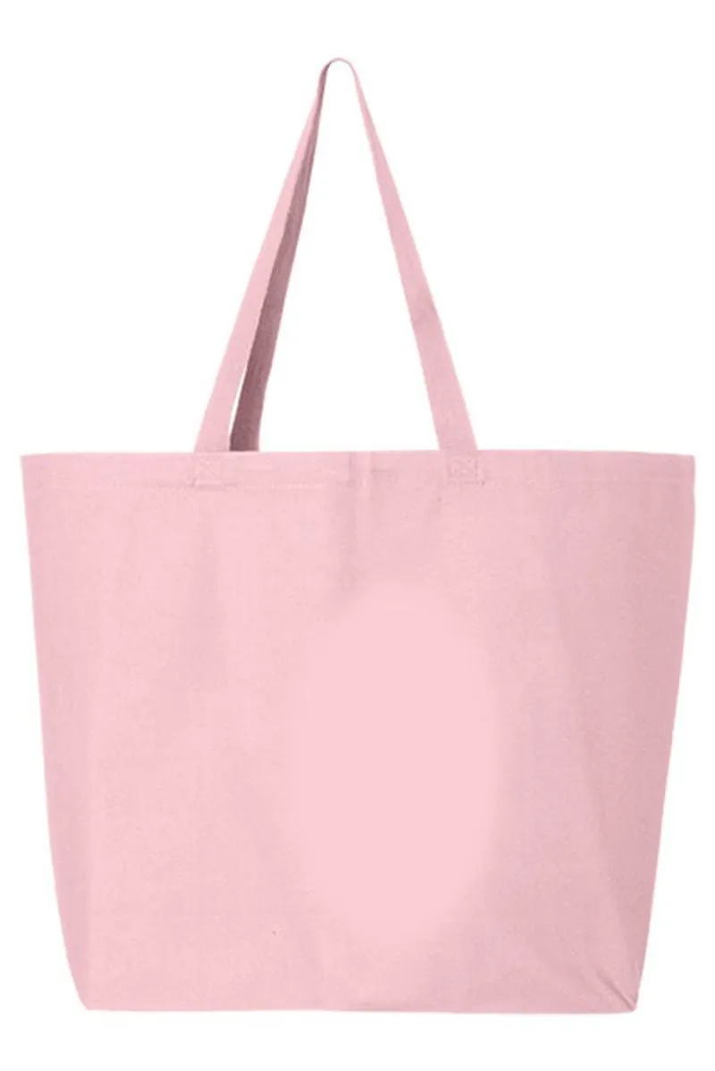 Bows And Books Canvas Jumbo Tote