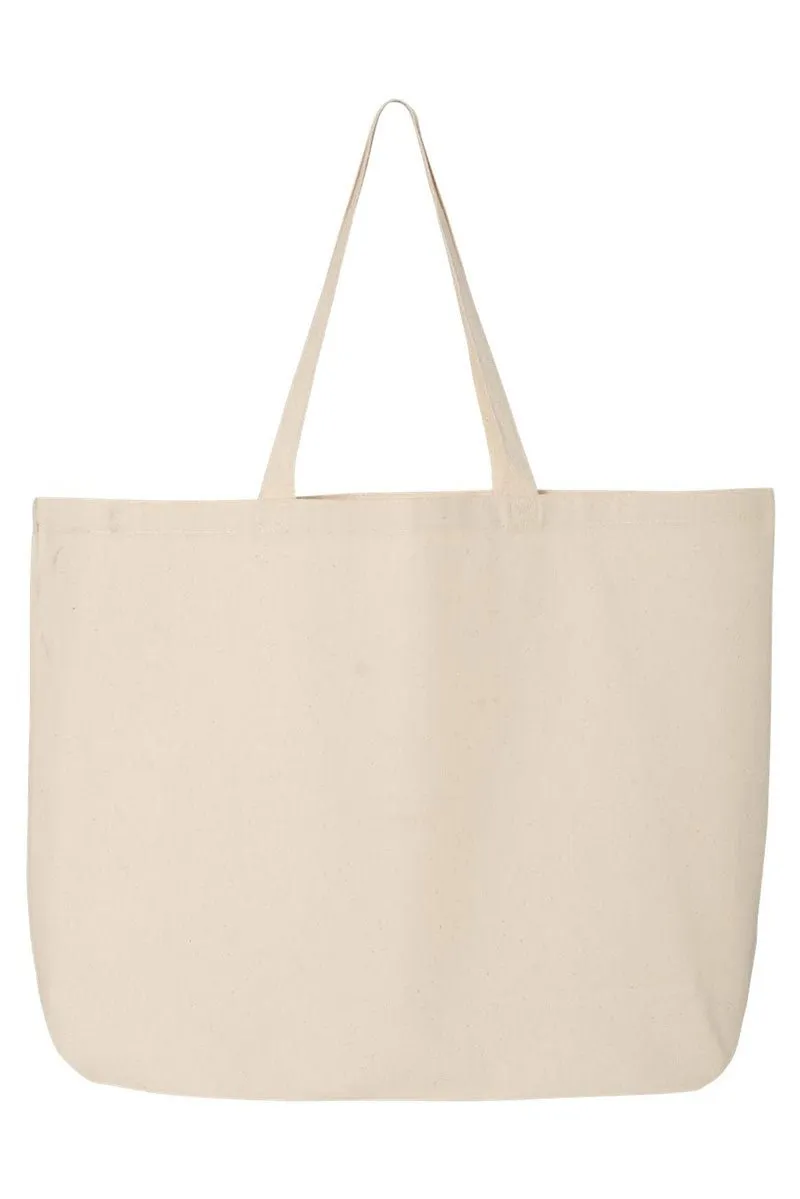 Bows And Books Canvas Jumbo Tote