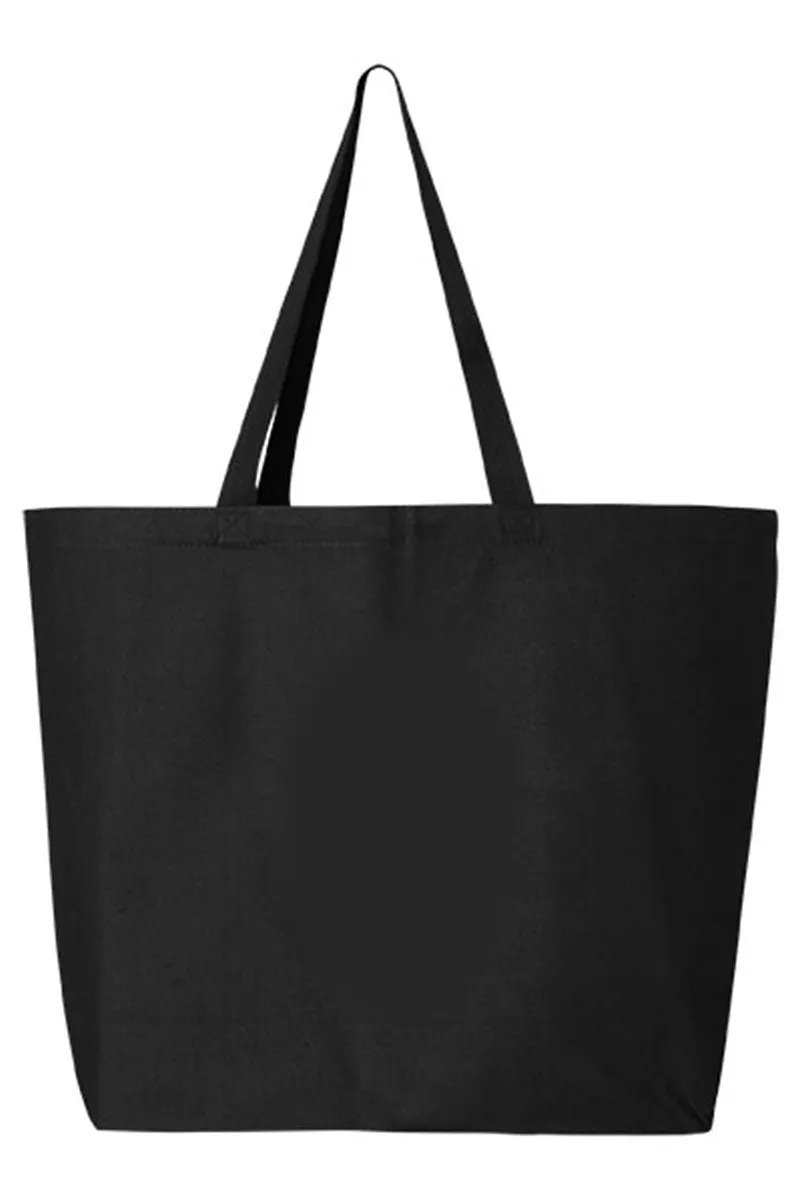 Bows And Books Canvas Jumbo Tote