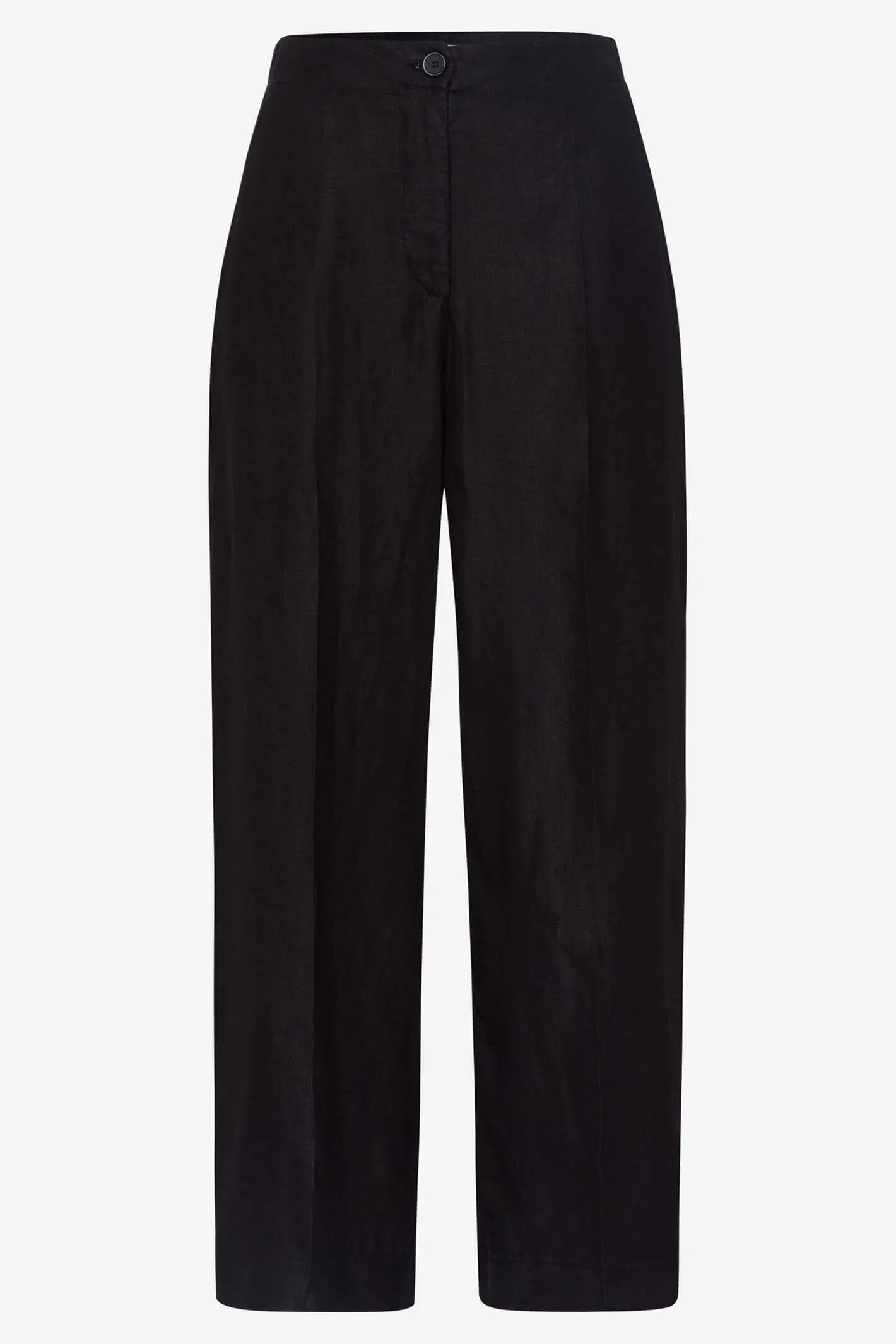 Brax 71-2208-02 Maine S Black Wide Leg Cropped Trouser