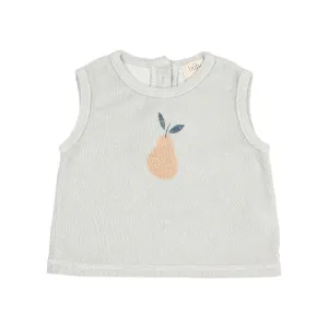 Buho Baby Sky Gray Pear Terry T-shirt   Short Set