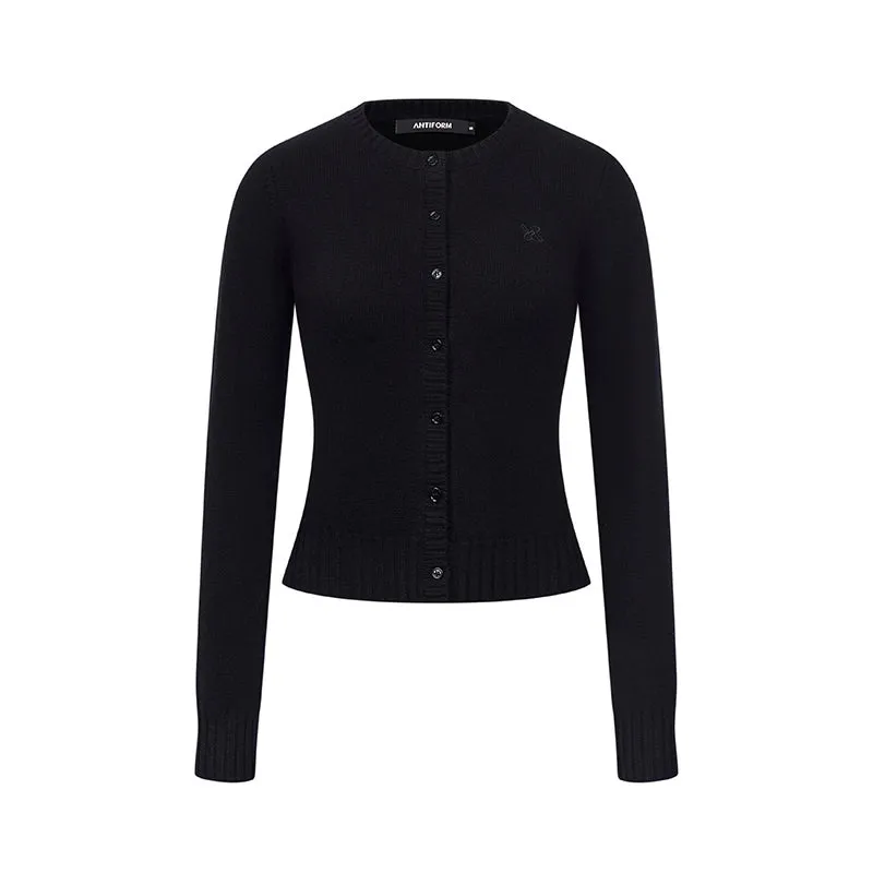Button-Up Knit Cardigan