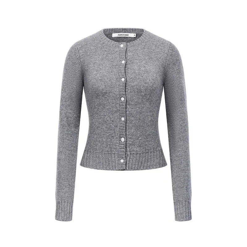 Button-Up Knit Cardigan
