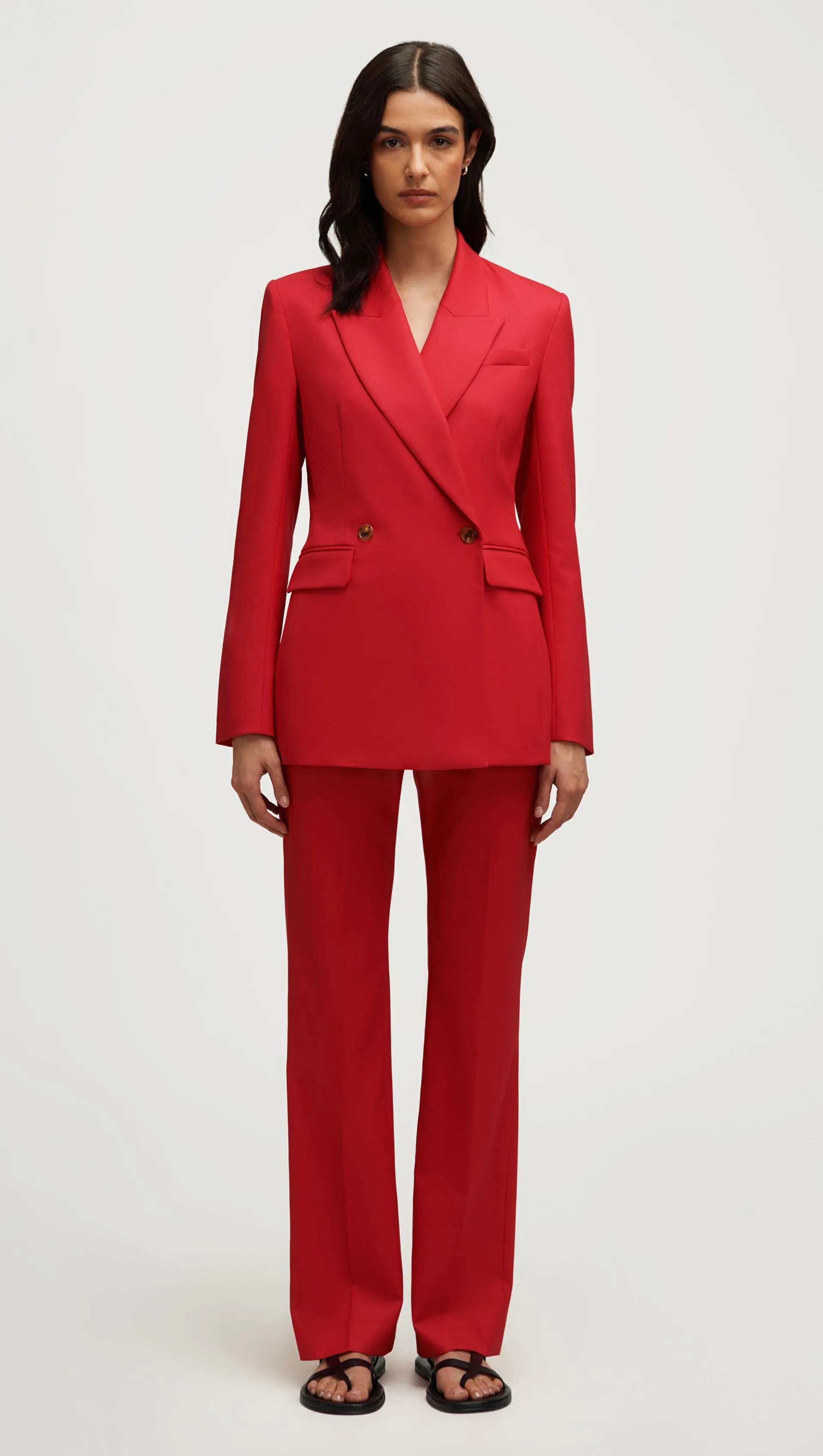 Cooper Blazer in Seasonless Wool | Tomato