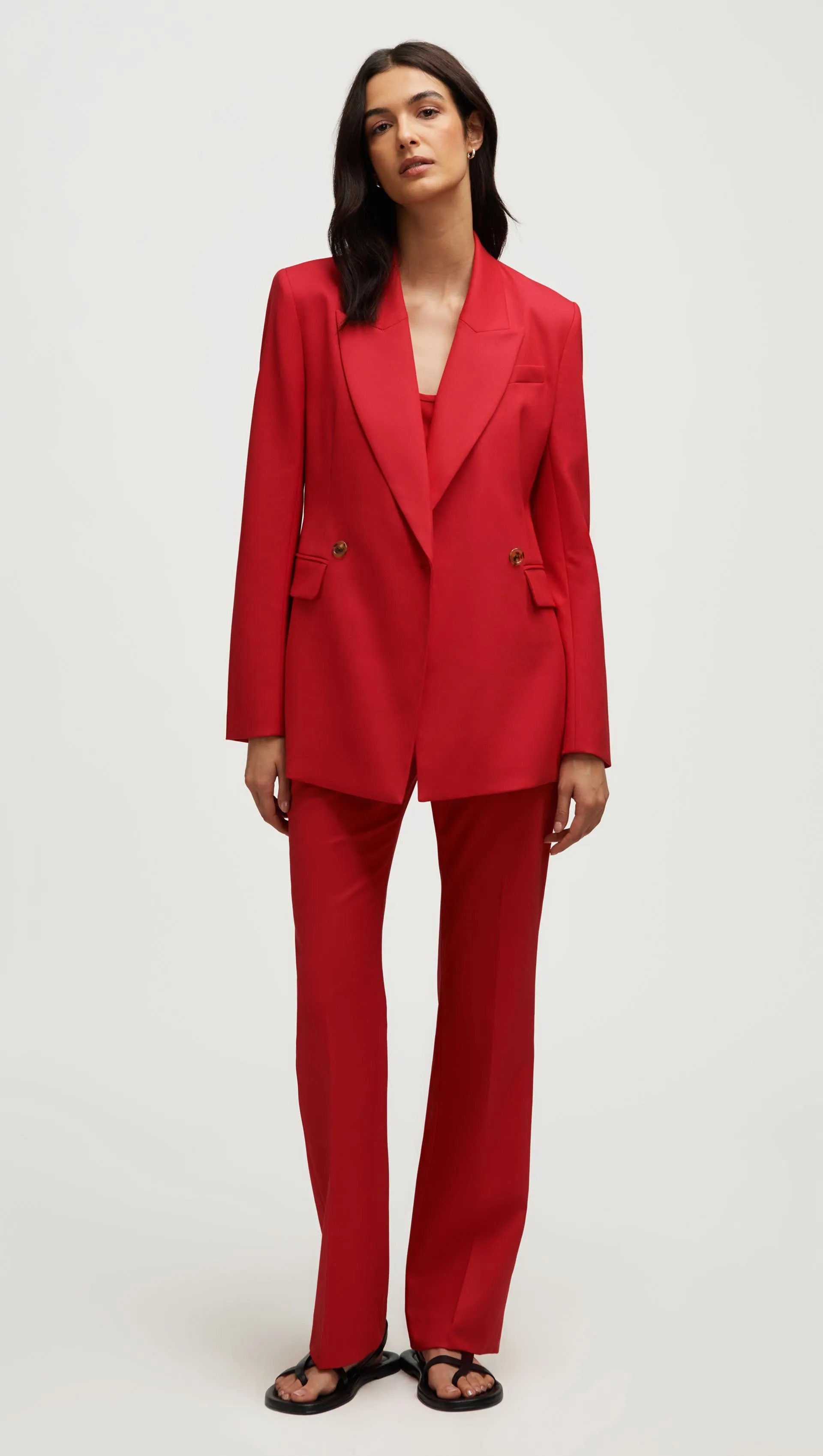 Cooper Blazer in Seasonless Wool | Tomato