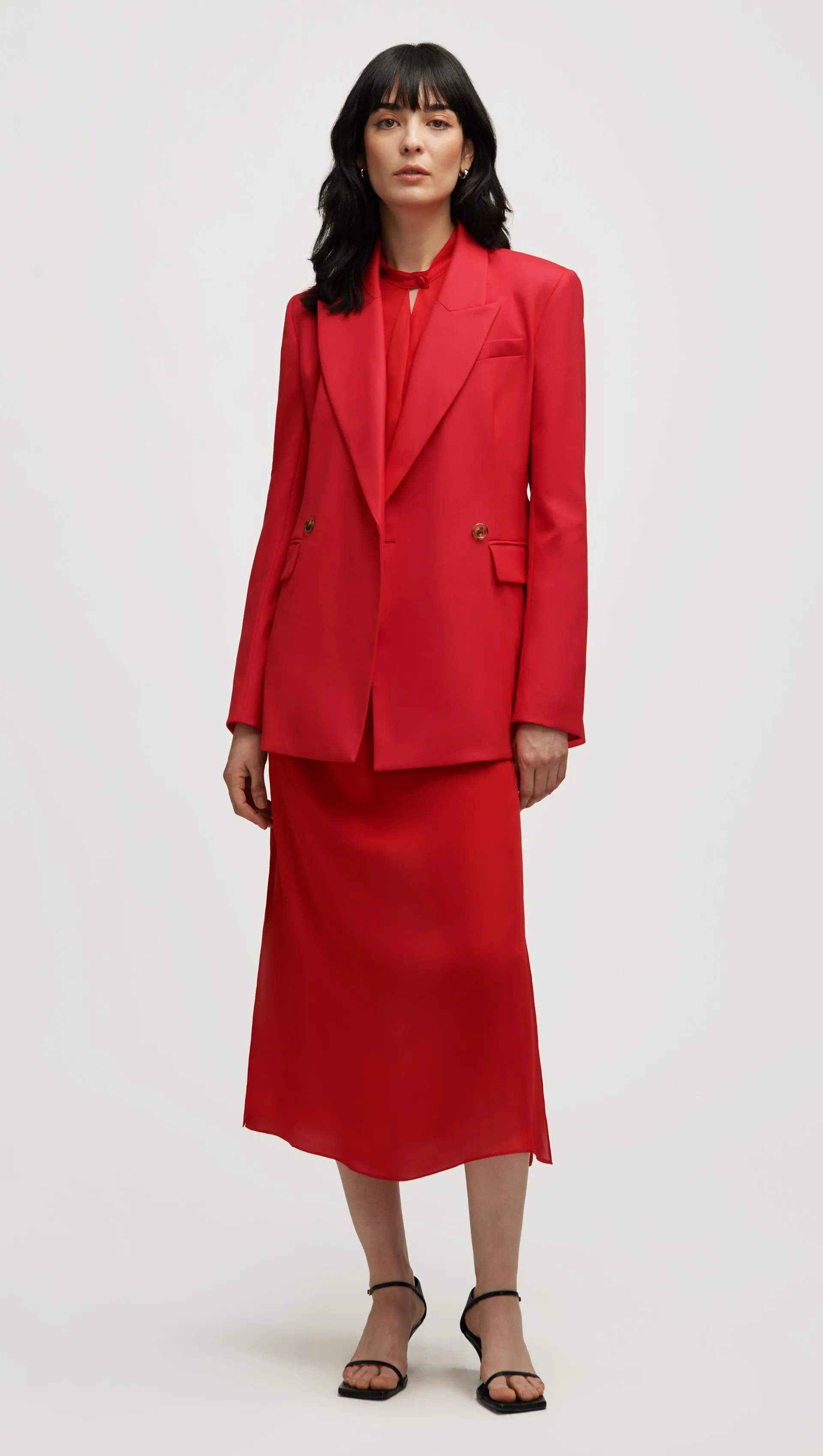 Cooper Blazer in Seasonless Wool | Tomato