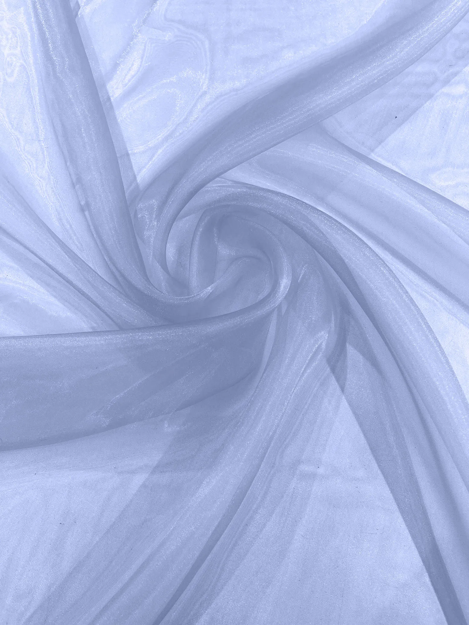 Coppen Blue 58/60"Wide 100% Polyester Soft Light Weight, Sheer Crystal Organza Fabric Sold By The Yard