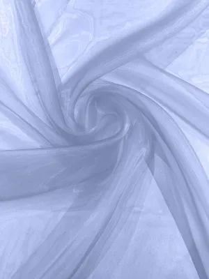 Coppen Blue 58/60"Wide 100% Polyester Soft Light Weight, Sheer Crystal Organza Fabric Sold By The Yard