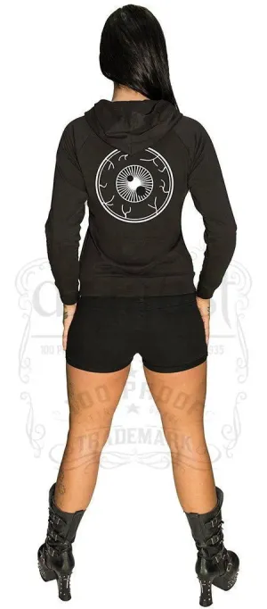Creepy Eyeball Planet Hoodie - Soft Touch Cotton Zip Jacket for Men