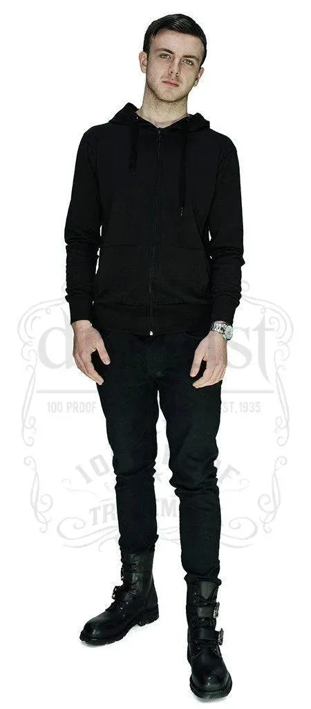 Creepy Eyeball Planet Hoodie - Soft Touch Cotton Zip Jacket for Men