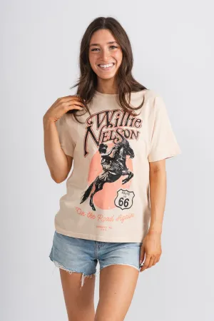 DayDreamer Willie Nelson Route 66 tee sand