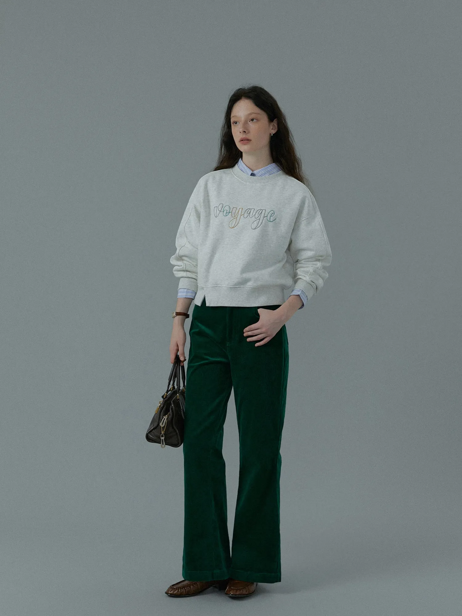 Embroidered Letter Sweater