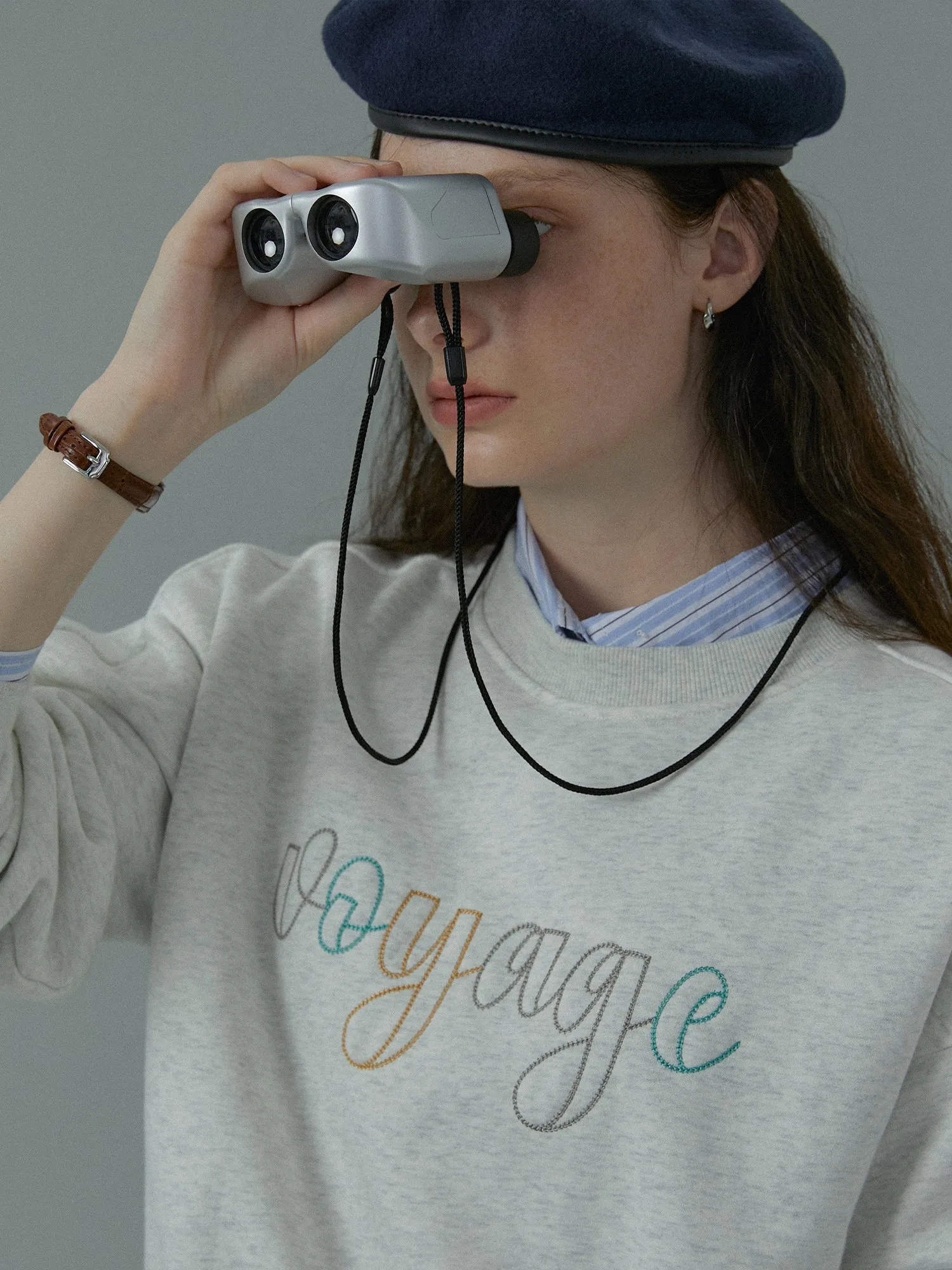 Embroidered Letter Sweater