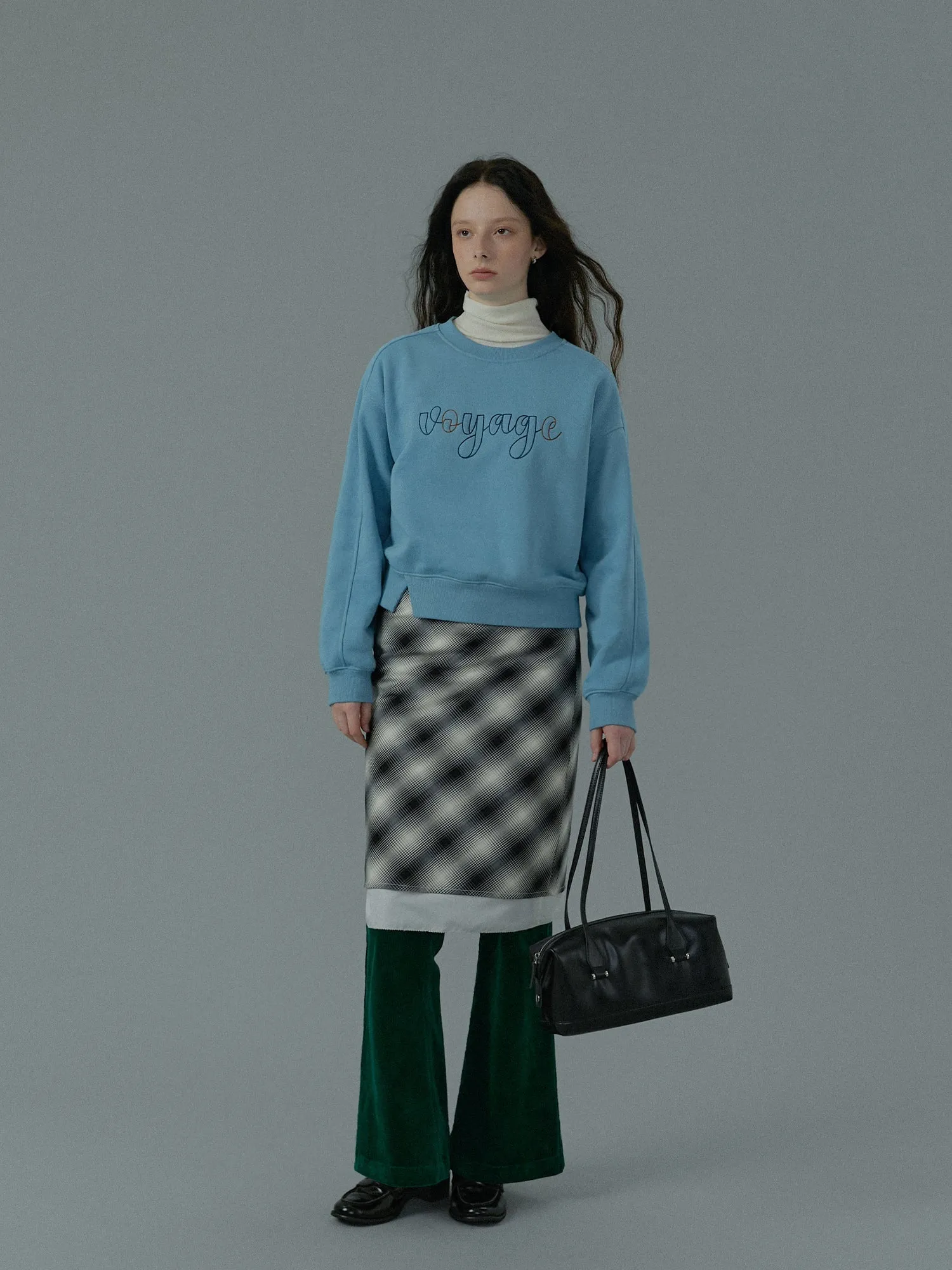 Embroidered Letter Sweater