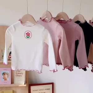 Girls' Bottom Long-sleeved T-shirt