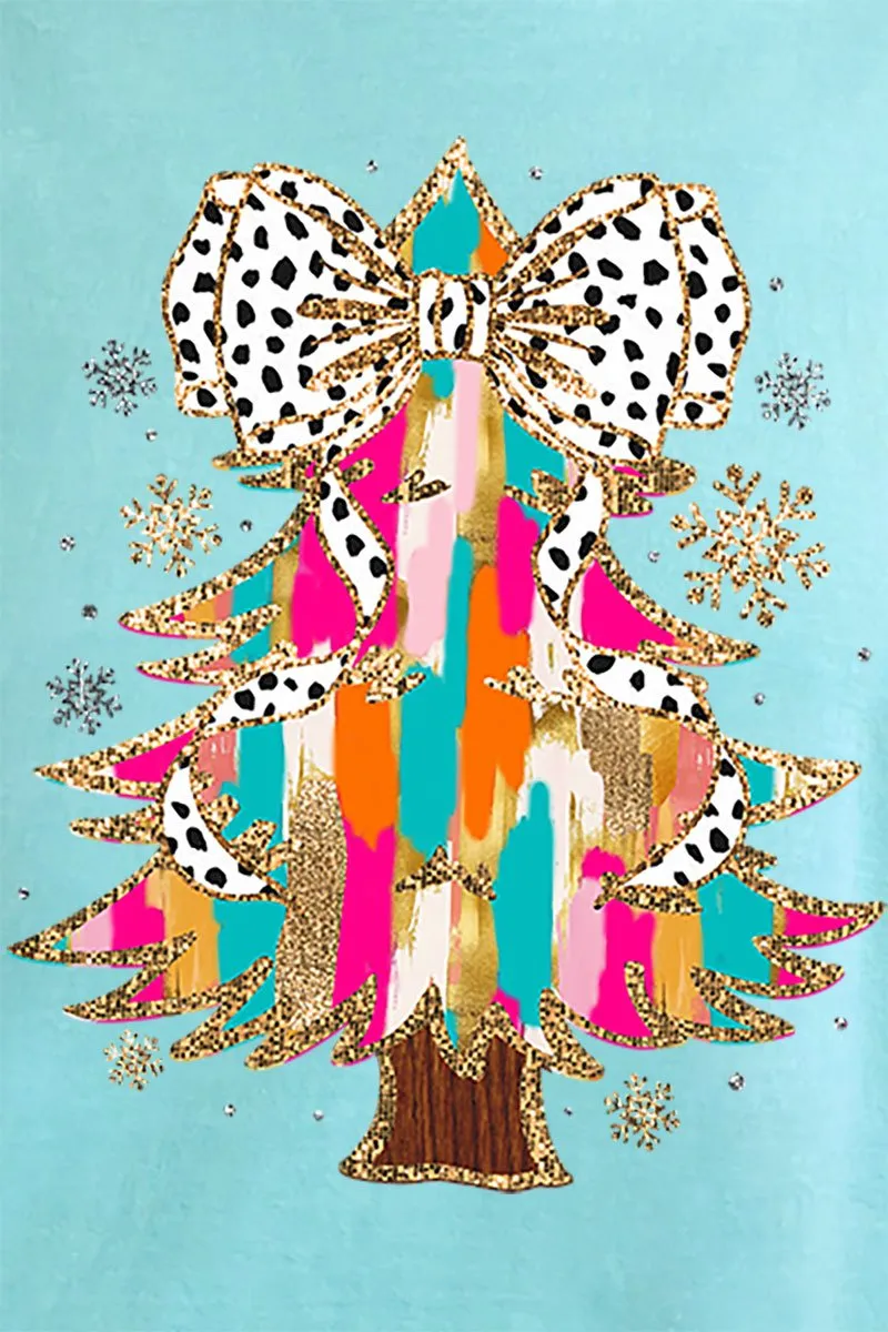 Glitzy Christmas Tree Comfort Colors Adult Ring-Spun Cotton Tee