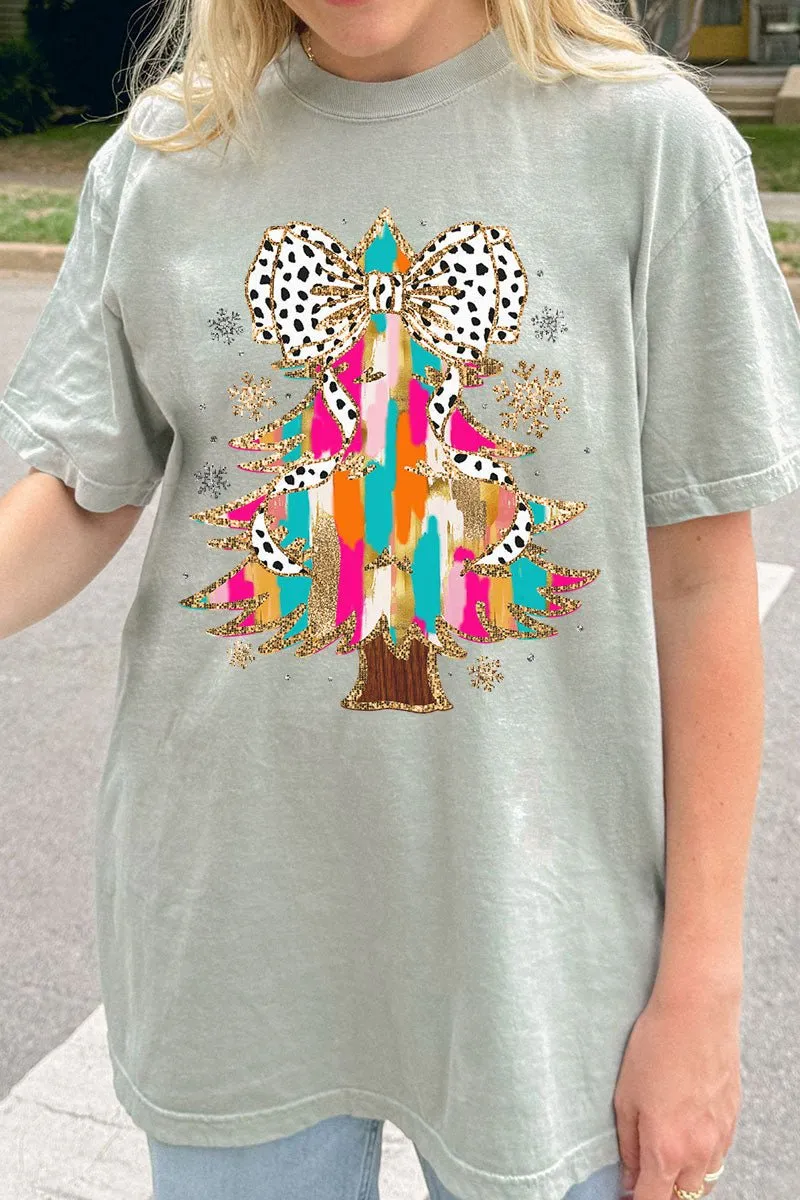 Glitzy Christmas Tree Comfort Colors Adult Ring-Spun Cotton Tee