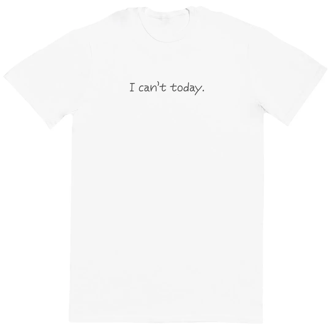 I Can't Today - Kids Oversized Comfy T-Shirt