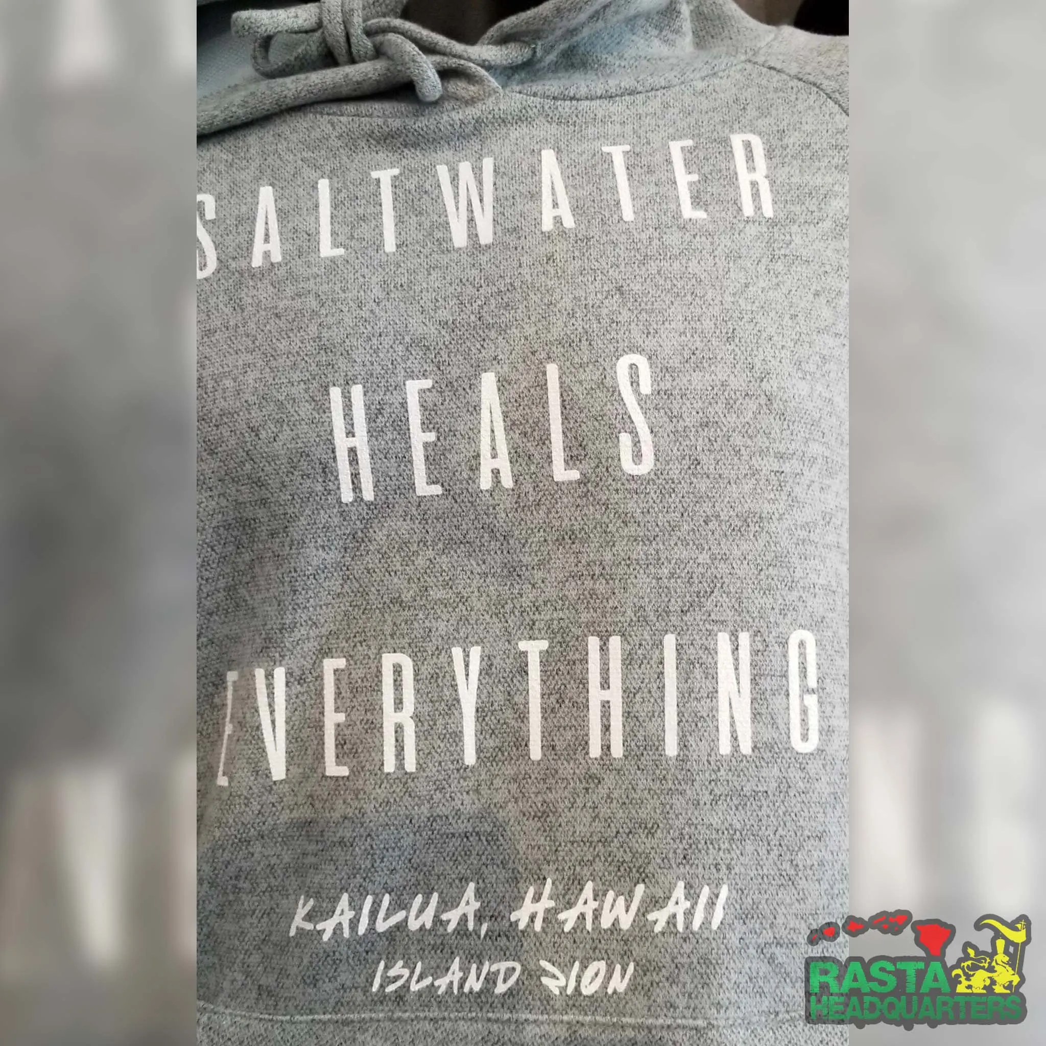 Kailua Beach Hawaii Hoodie Saltwater Heals Everything