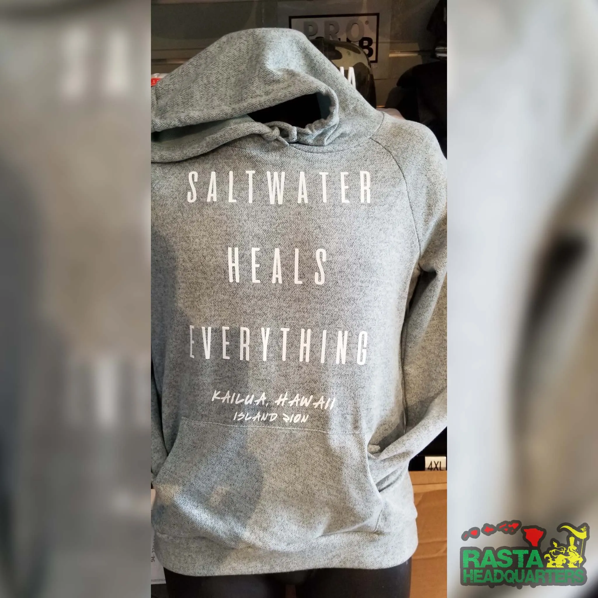 Kailua Beach Hawaii Hoodie Saltwater Heals Everything