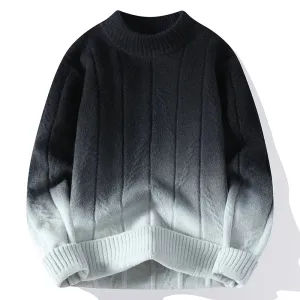 Knitmania | Contrast Color Knit Sweater for Men