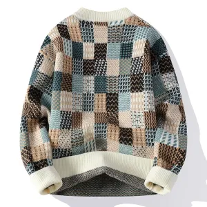 Knitmania | Vintage Cashmere Patchwork Sweater for Men