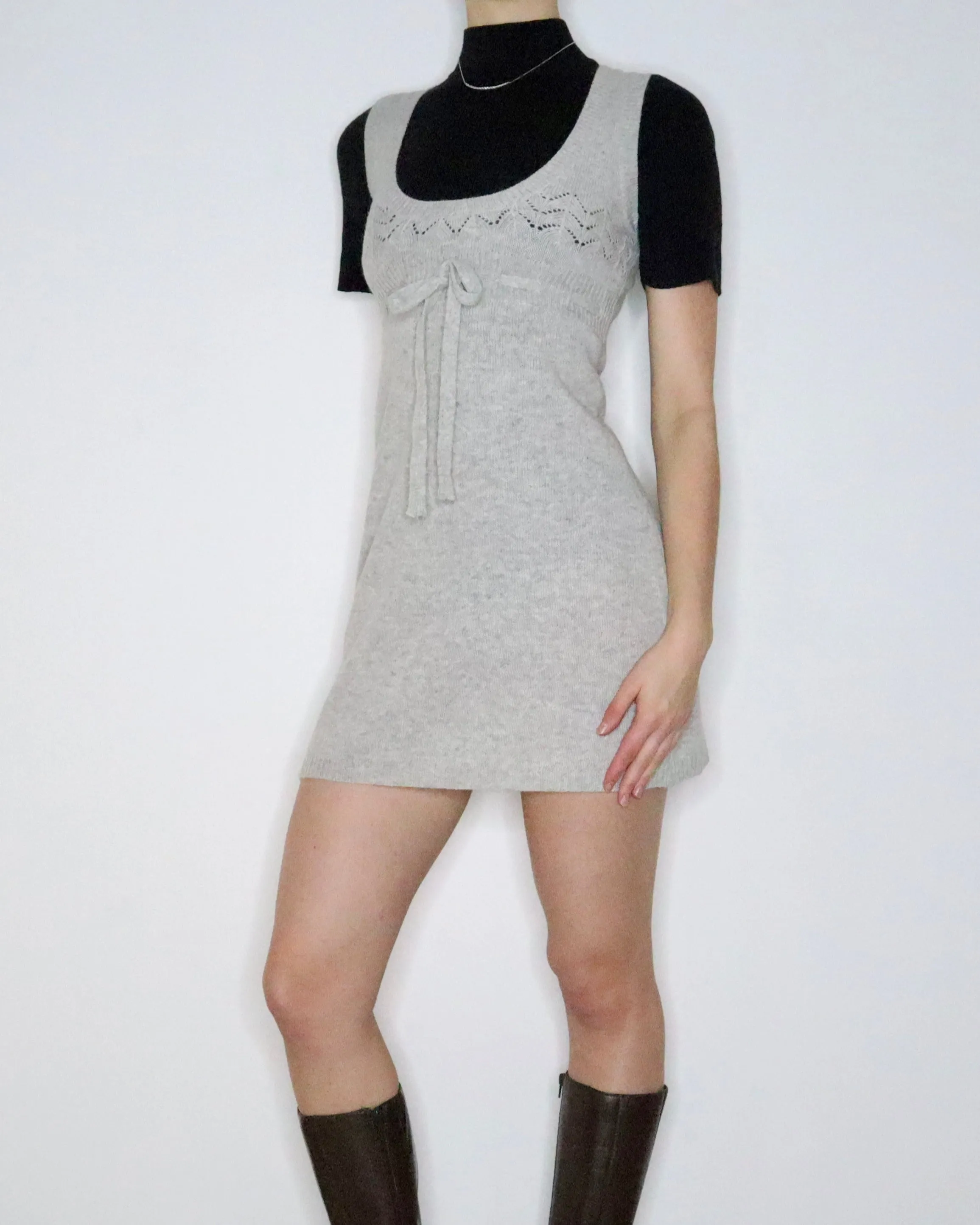 Light Gray Sweater Dress (Small)