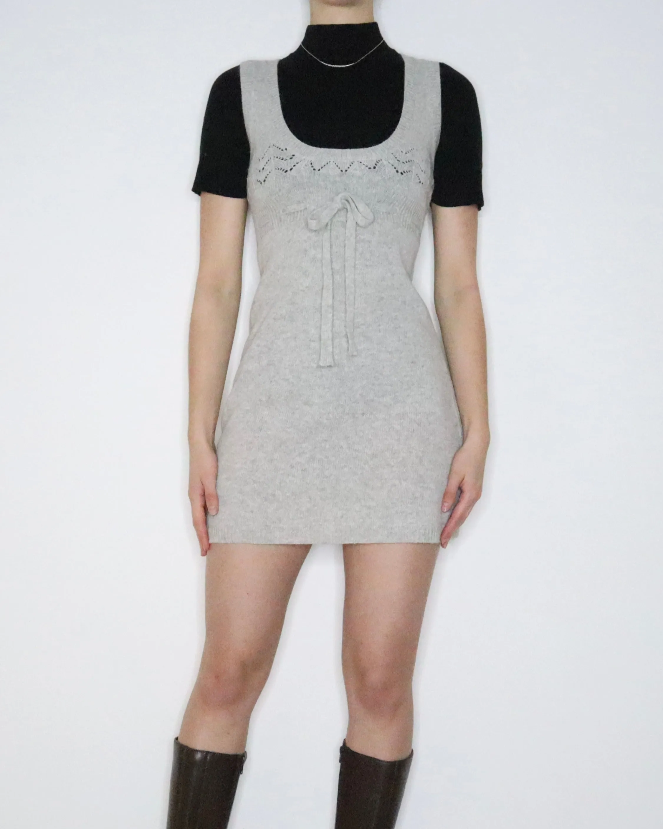 Light Gray Sweater Dress (Small)