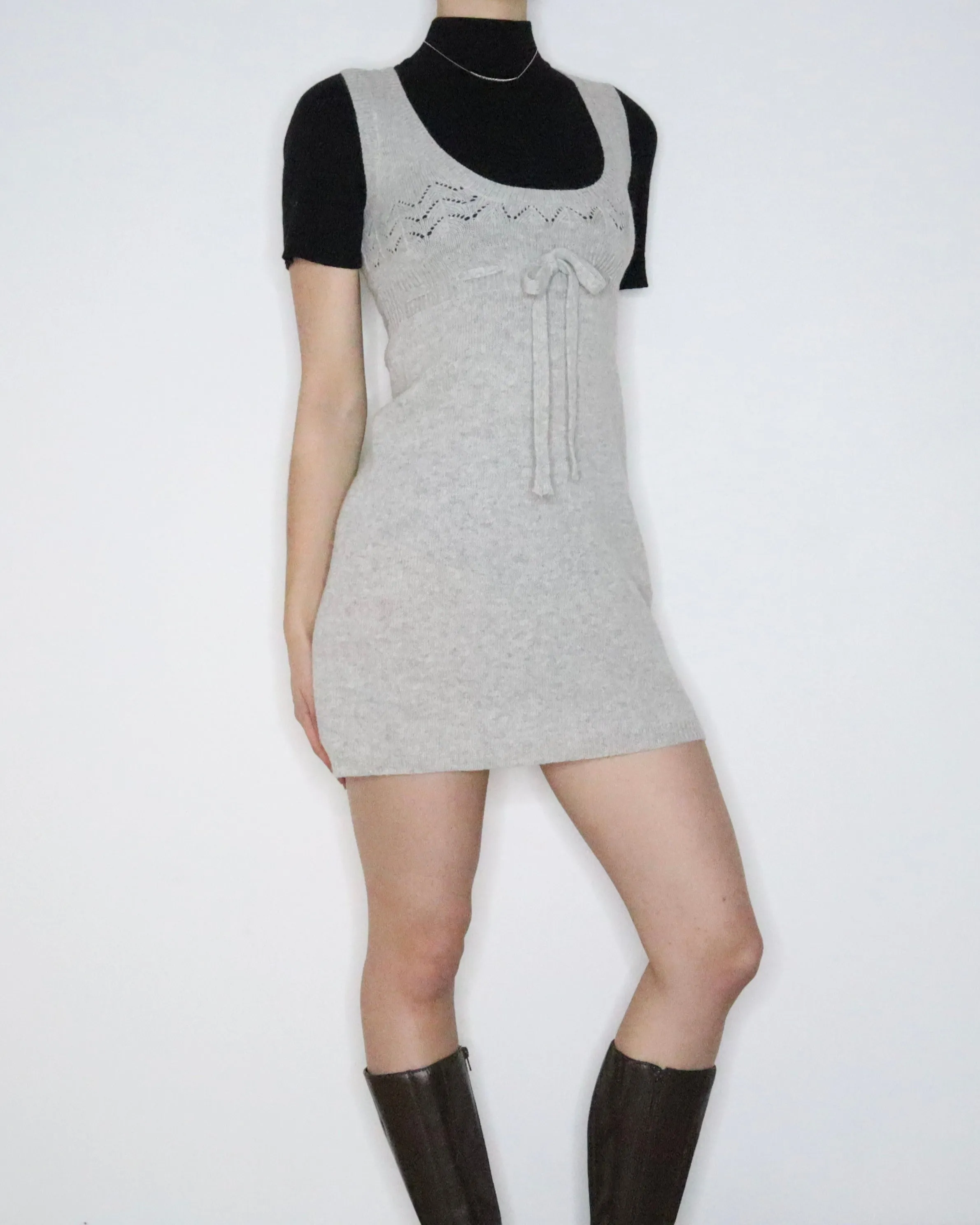 Light Gray Sweater Dress (Small)