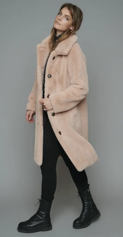 Long Faux Fur Coat