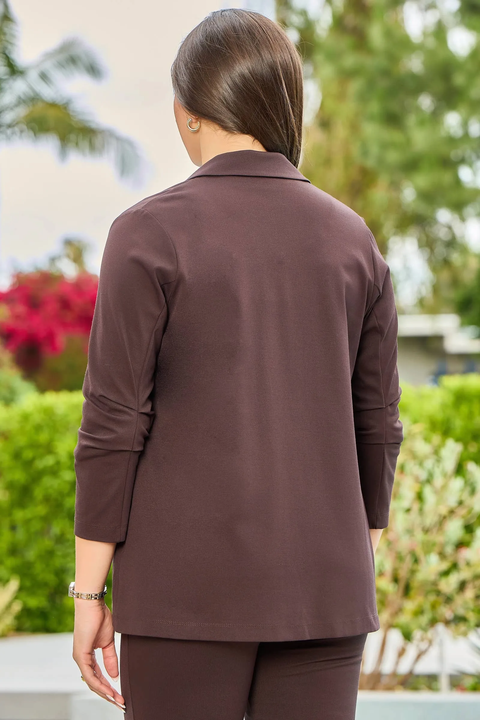 Magic 3/4 Blazer MDS BLAZER: Dark Brown / L