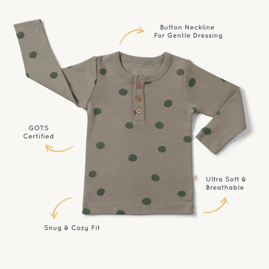MakeMake | Alpine & Olive Henley Set
