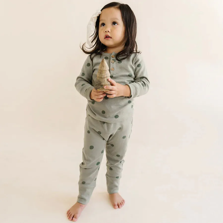 MakeMake | Alpine & Olive Henley Set