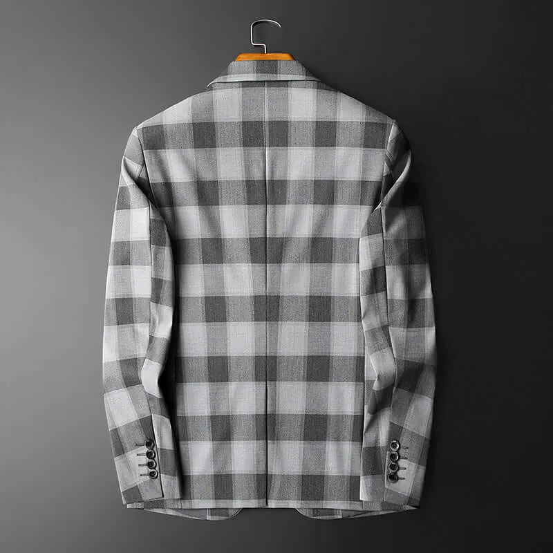 Men's Plaid Statement Blazer