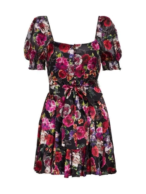 Mina Floral Mini Puff Sleeve