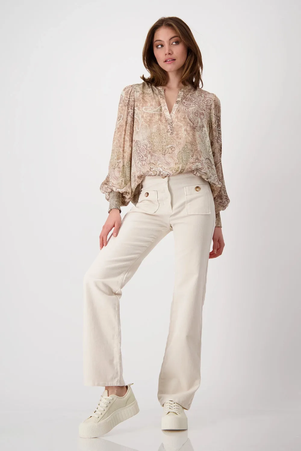MONARI | FINE CORD TROUSERS | SANDSHELL | 808035